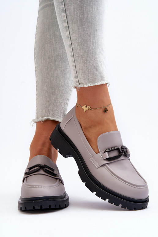 Mocassins grijze kleur Imbleria Mocassins grijze kleur Imbleria