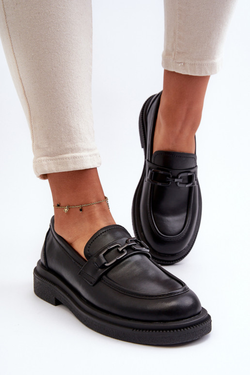 Damesmocassins in het zwart Keelana Damesmocassins in het zwart Keelana