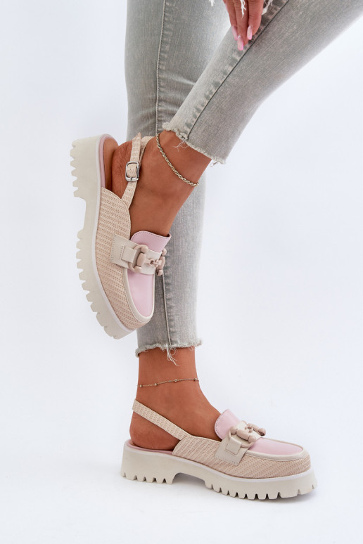 Damessandalen met brede hakken met... Damessandalen met brede hakken met...