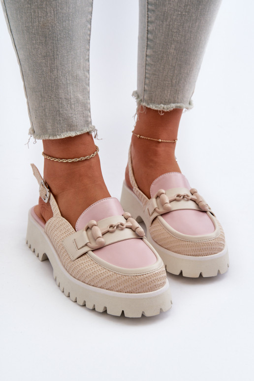 Damessandalen met brede hakken met... Damessandalen met brede hakken met...