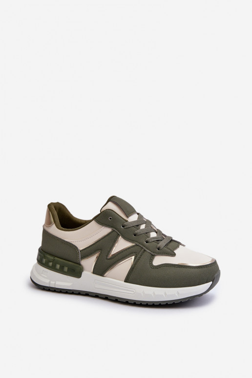 Sneakers model schoenen groene kleur... Sneakers model schoenen groene kleur...