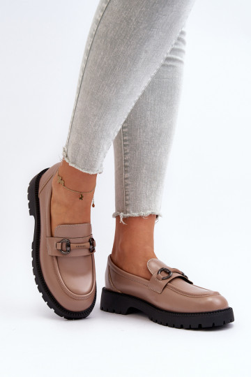 Mocassins beige Ledda