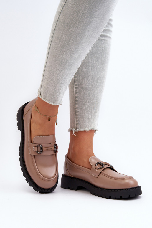 Mocassins beige Ledda