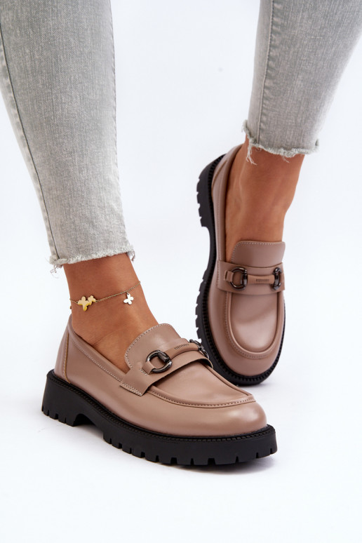 Mocassins beige Ledda