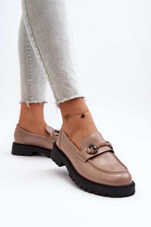 Mocassins beige Ledda