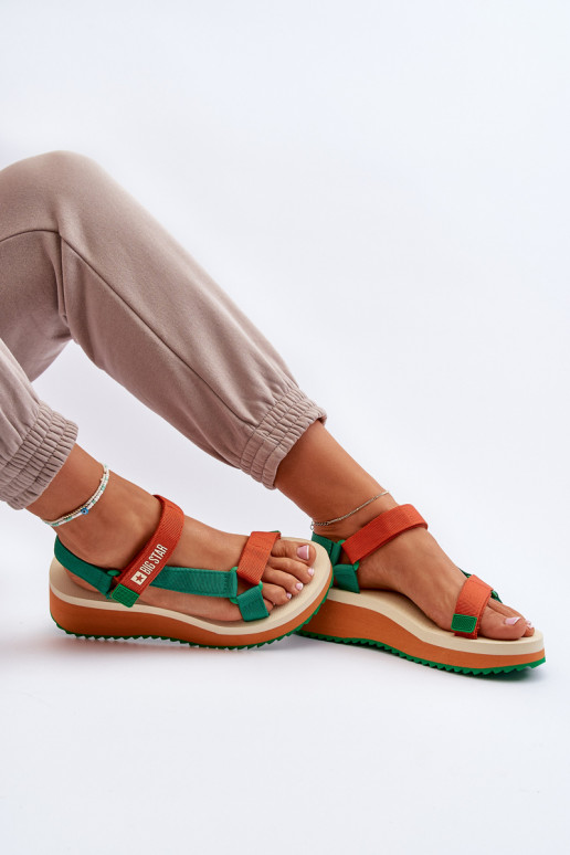 Damessandalen met plateau in... Damessandalen met plateau in...