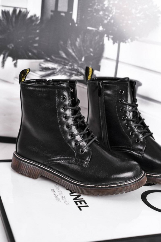 Zwarte Marita-laarzen voor dames Zwarte Marita-laarzen voor dames