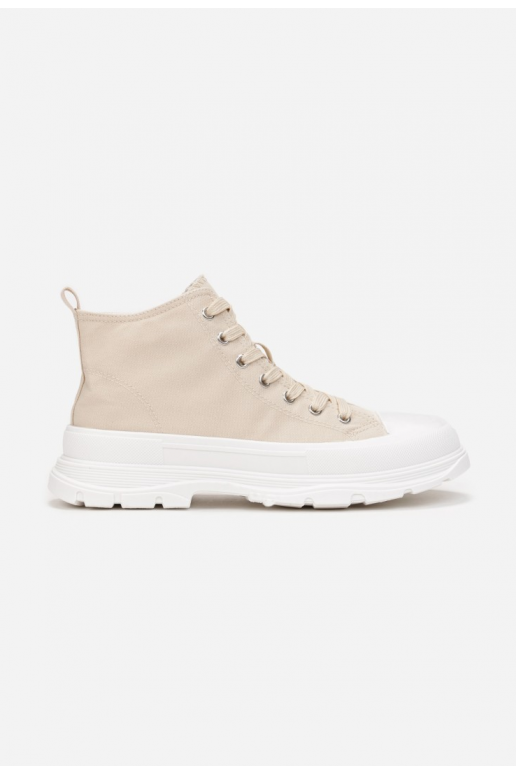 Vrijetijdsschoenen met een beige zool Vrijetijdsschoenen met een beige zool