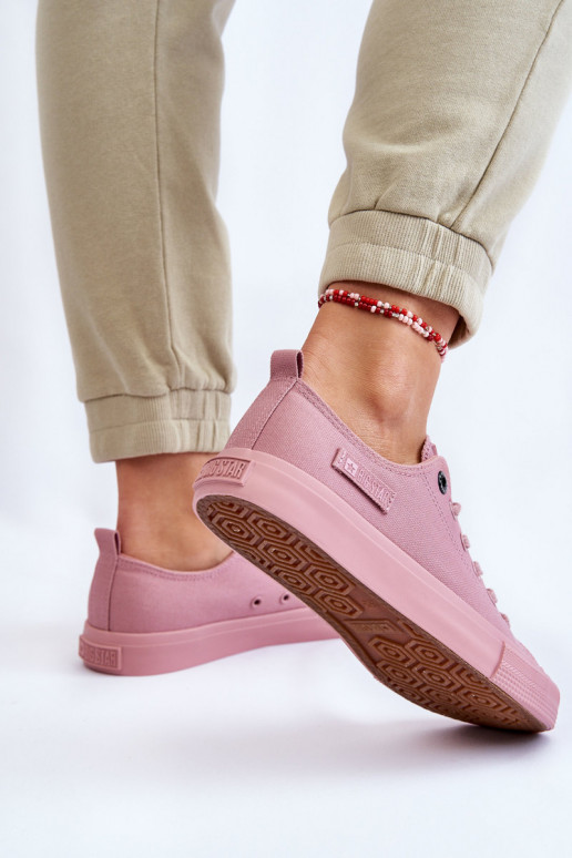 Klassiek model sneakers met platte...