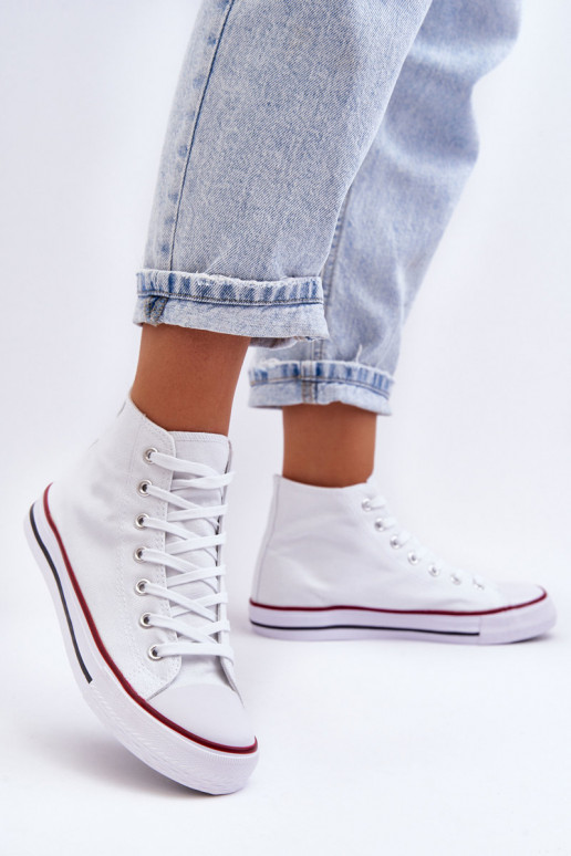 Klassiek model sneakers in witte... Klassiek model sneakers in witte...