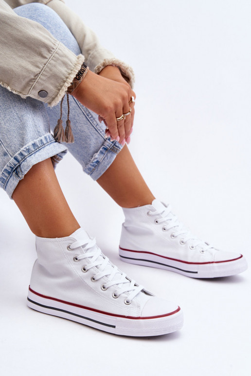 Klassiek model sneakers in witte... Klassiek model sneakers in witte...