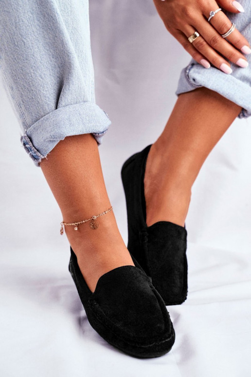 Damesmocassins gemaakt van eco-suède... Damesmocassins gemaakt van eco-suède...