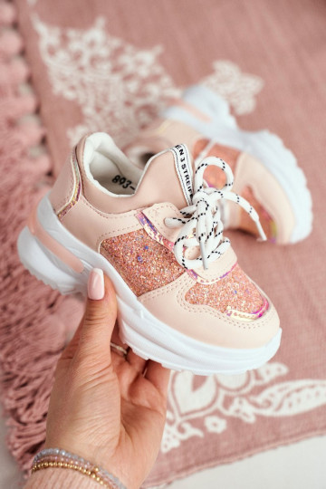 Kindersneakers met glitters...
