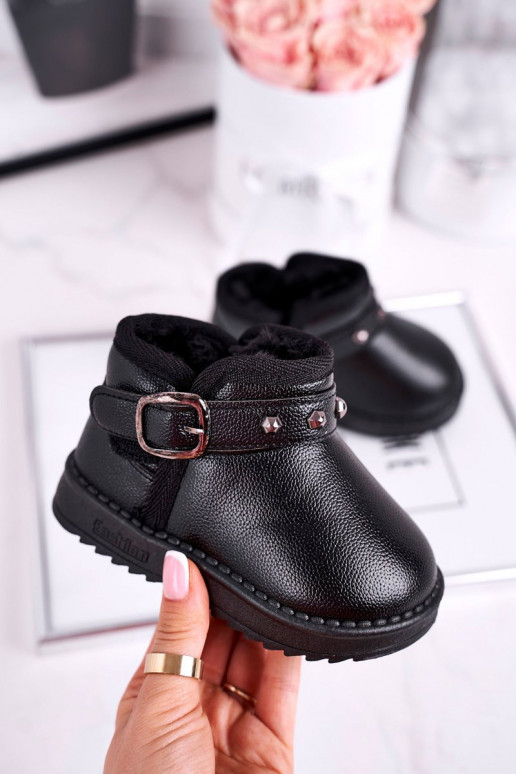 Warme snowboots in het zwart Warme snowboots in het zwart