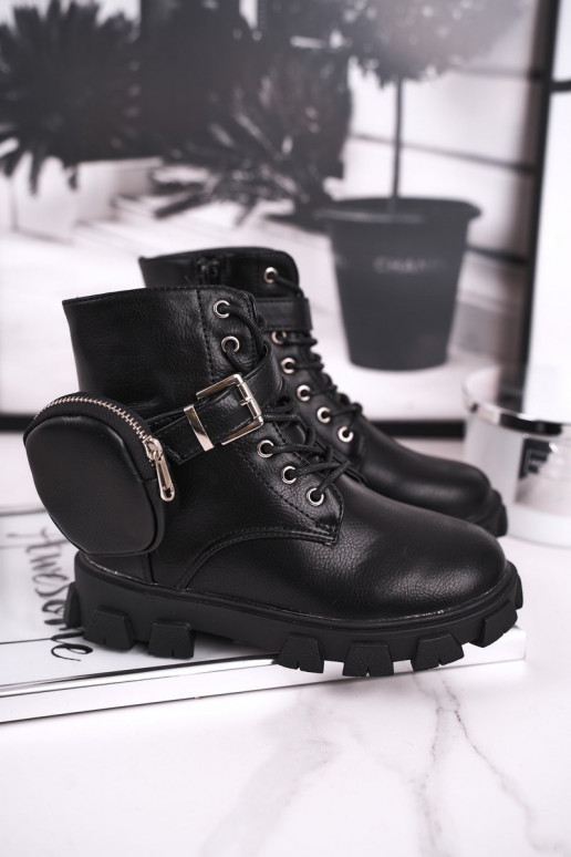 Warme kinderschoenen in de kleur zwart Warme kinderschoenen in de kleur zwart