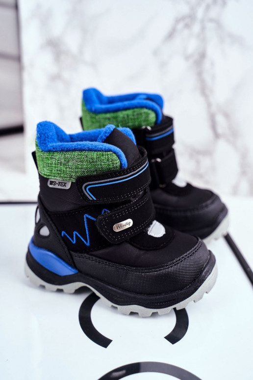 Warme kinderschoenen met zelfklevende...