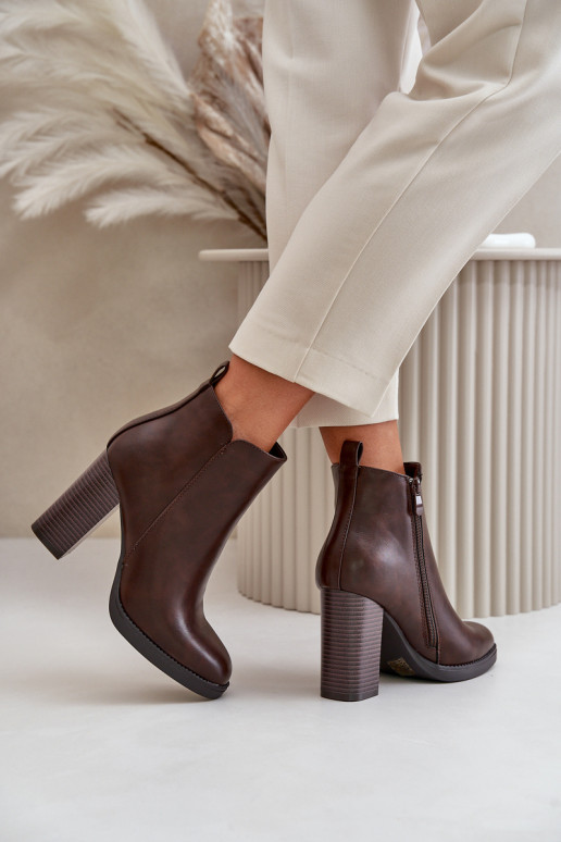 opInarmen Dameslaarzen Eko Leer donker bruin Teresine