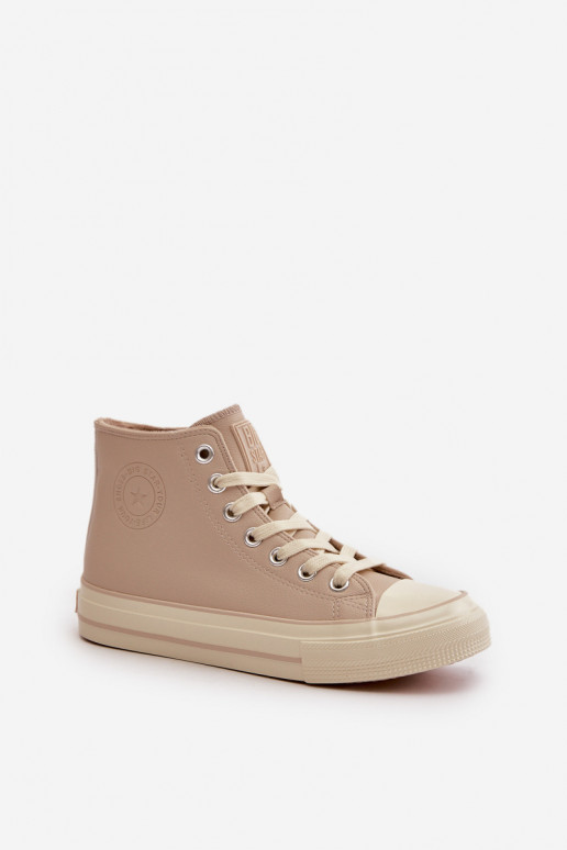 Vrijetijdsschoenen opInarmen van ecoleer beige Big Star OO274934 Vrijetijdsschoenen opInarmen van ecoleer beige Big Star OO274934