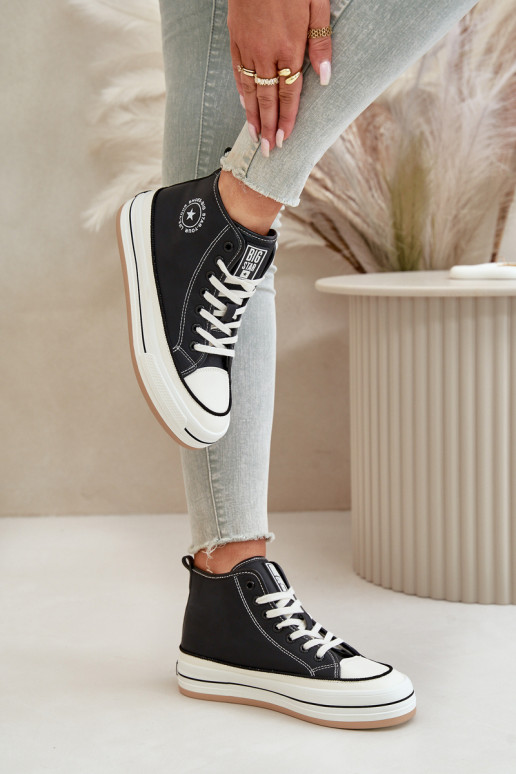 opInarmen Vrijetijdsschoenen met platform Eko Leer Big Star OO274062 zInart