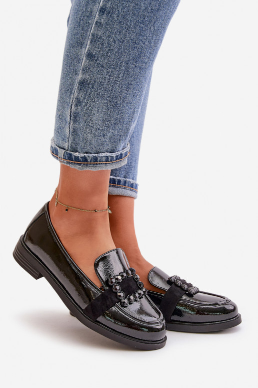 Gelakte mocassins Dames met ornamenten zInart Vinceza 58389