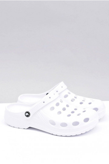 voor heren Slippers sandalen witte kleur