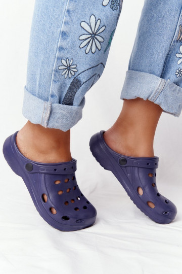 Pantoffels donkerblauw EVA