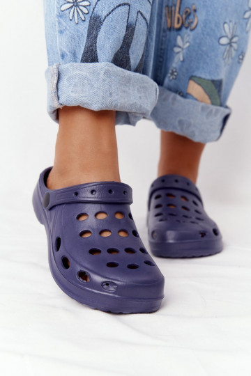 Pantoffels donkerblauw EVA 2