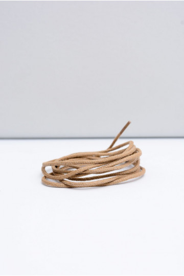 Corbby beige Gewaxte slanke veters