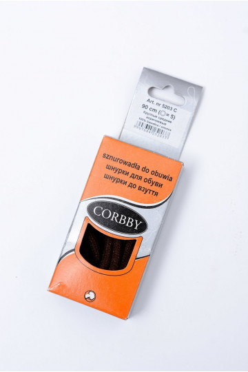 Corbby bruine ronde veters 2