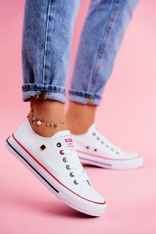 Big Star witte vrijetijdsschoenen T274022 Big Star witte vrijetijdsschoenen T274022