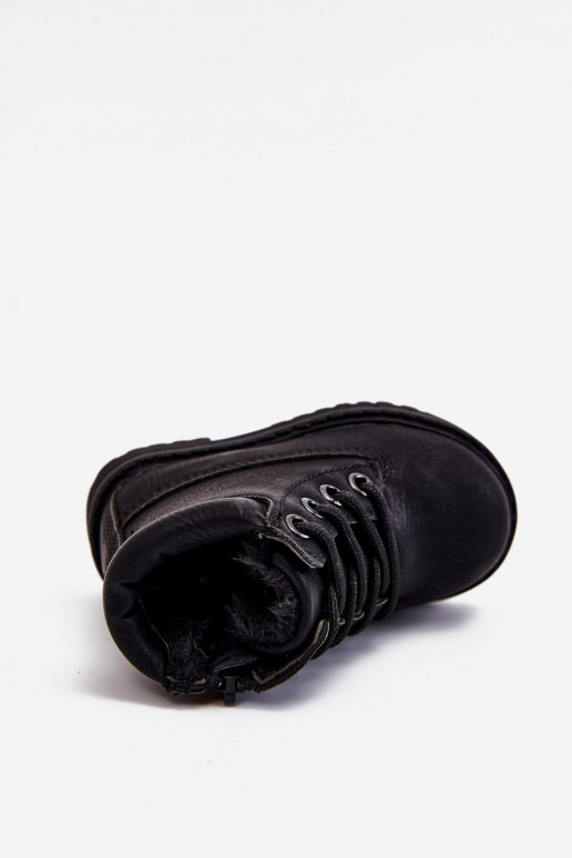 Verwarmde zwarte kinderlaarzen Boots Dexter Verwarmde zwarte kinderlaarzen Boots Dexter