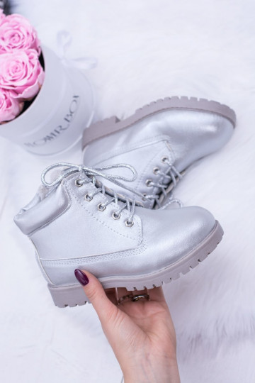 Verwarmde zilveren kinderlaarzen Dexter 2