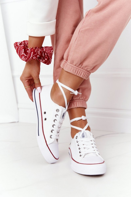 Klassiek model platte schoenen Big Star DD274336 kleur wit Klassiek model platte schoenen Big Star DD274336 kleur wit