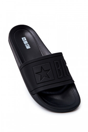 Pantoffels Big Star Rubber zwarte kleur DD174690