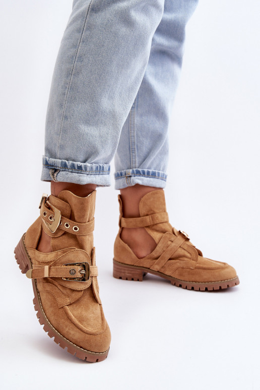 Lu Boo Suède Laarzen Bruin Rock Girl