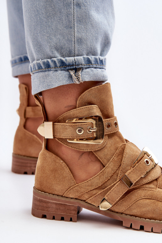 Lu Boo Suède Laarzen Bruin Rock Girl