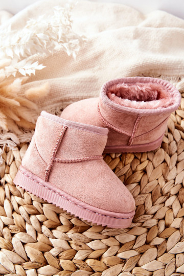 Warme kinderwinterlaarzen in roze kleur Gooby 2