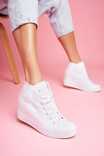Sneakers model schoenen Big Star witte kleur FF274A192