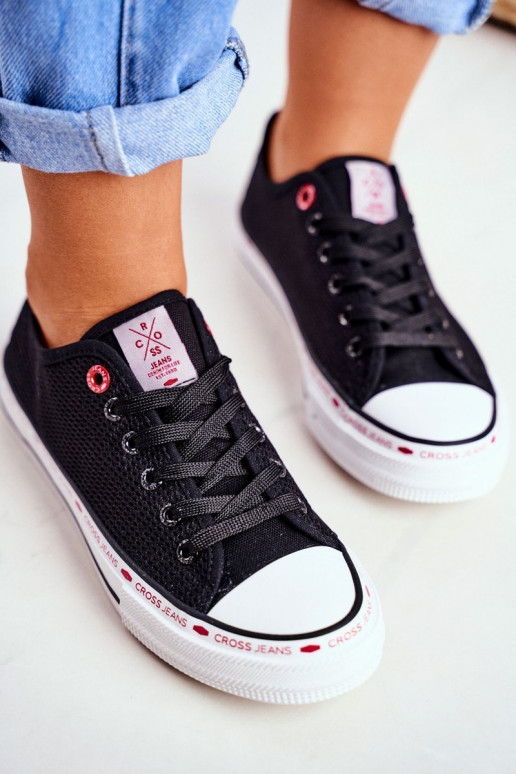 Vrijetijdsschoenen Cross Jeans zwarte kleur FF2R4015C Vrijetijdsschoenen Cross Jeans zwarte kleur FF2R4015C