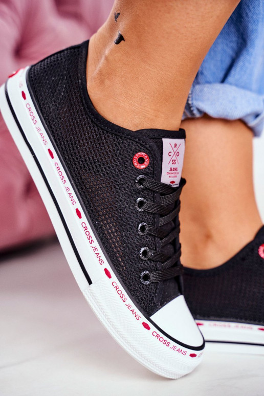 Vrijetijdsschoenen Cross Jeans zwarte kleur FF2R4015C Vrijetijdsschoenen Cross Jeans zwarte kleur FF2R4015C