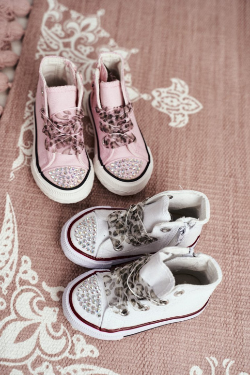 Kindervrijetijdsschoenen met sprankelende oogjes in de kleur Smile wit Kindervrijetijdsschoenen met sprankelende oogjes in de kleur Smile wit