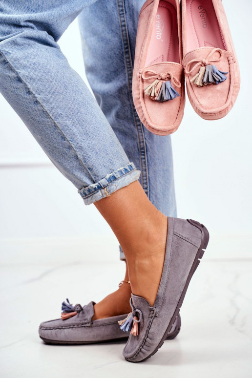 Mocassins in grijs suède Donna Mia Mocassins in grijs suède Donna Mia