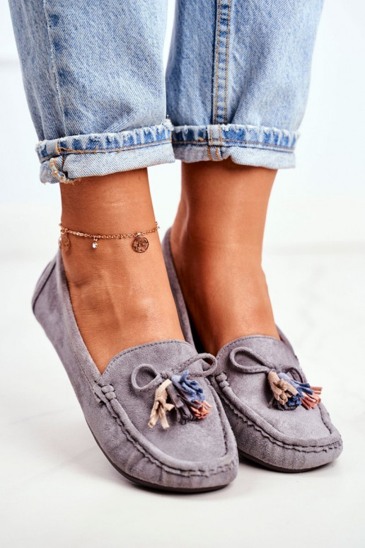 Mocassins in grijs suède Donna Mia Mocassins in grijs suède Donna Mia