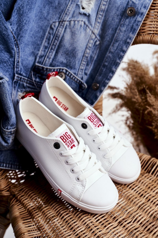 Vrijetijdsschoenen voor dames Big Star GG274005 Wit-rode kleur
