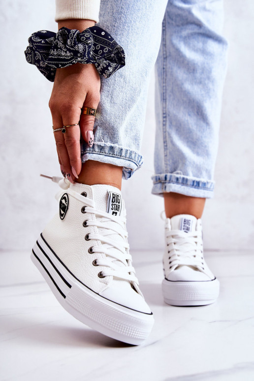 Vrijetijdsschoenen Big Star witte kleur GG274013 Vrijetijdsschoenen Big Star witte kleur GG274013