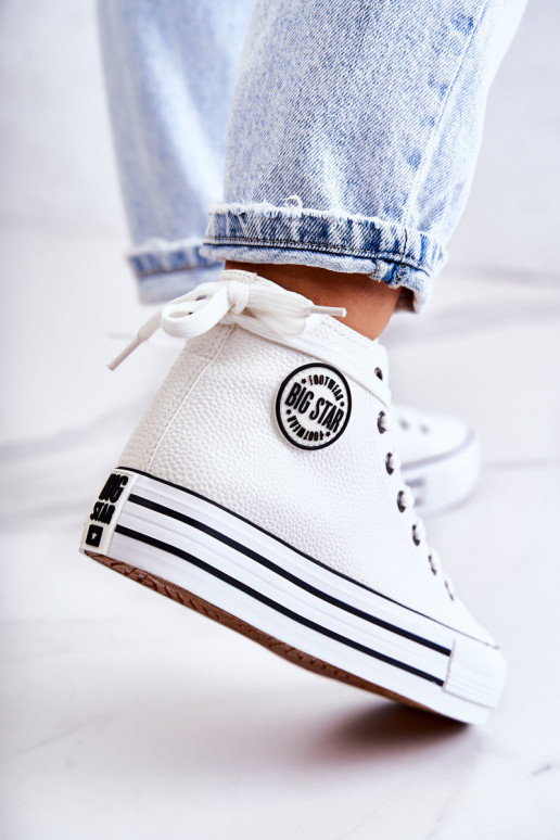 Vrijetijdsschoenen Big Star witte kleur GG274013 Vrijetijdsschoenen Big Star witte kleur GG274013