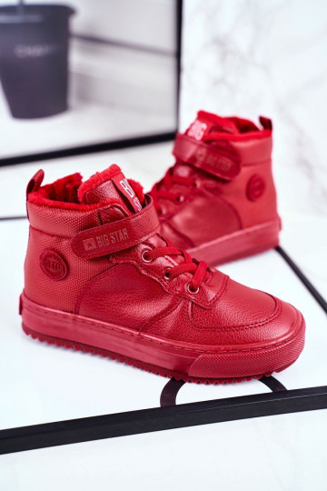 Verwarmde sportschoenen voor kinderen Big Star GG374042 rode kleur 2