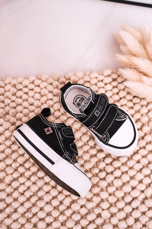 Vrijetijdsschoenen voor kinderen met zelfklevende sluitingen BIG STAR HH374200 zwarte kleur Vrijetijdsschoenen voor kinderen met zelfklevende sluitingen BIG STAR HH374200 zwarte kleur