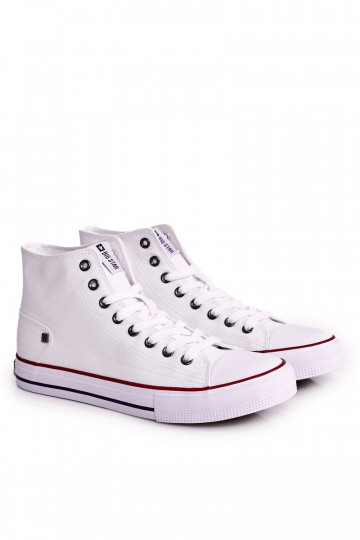 voor heren Klassiek model vrijetijdsschoenen met zolen BIG STAR DD174251 witte kleur