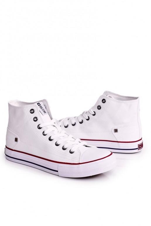 voor heren Klassiek model vrijetijdsschoenen met zolen BIG STAR DD174251 witte kleur voor heren Klassiek model vrijetijdsschoenen met zolen BIG STAR DD174251 witte kleur